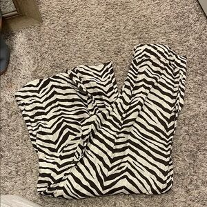 Zebra Print Pants size Small